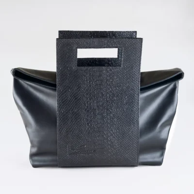 FoldTop Grip Tote - Black