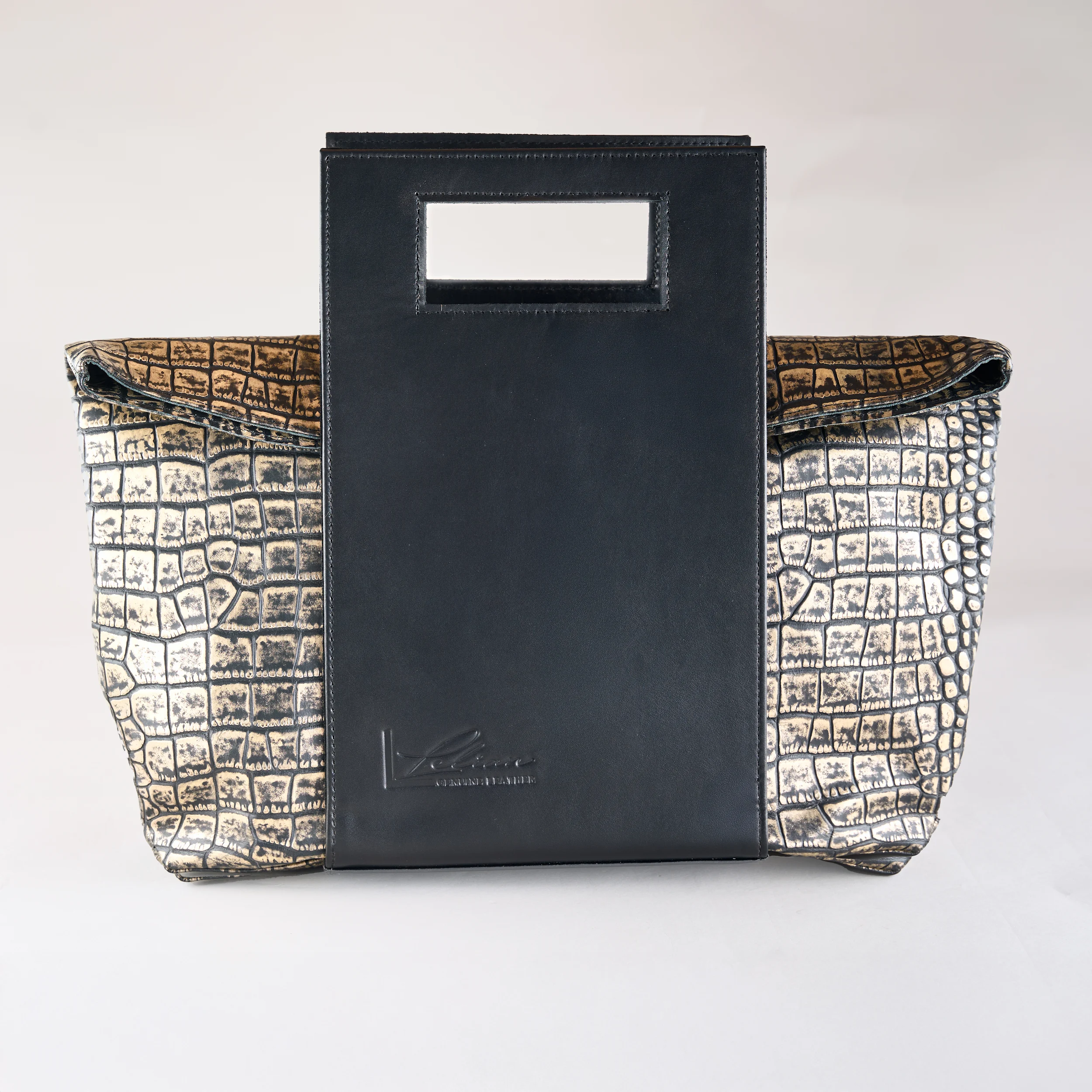 FoldTop Grip Tote - Gold