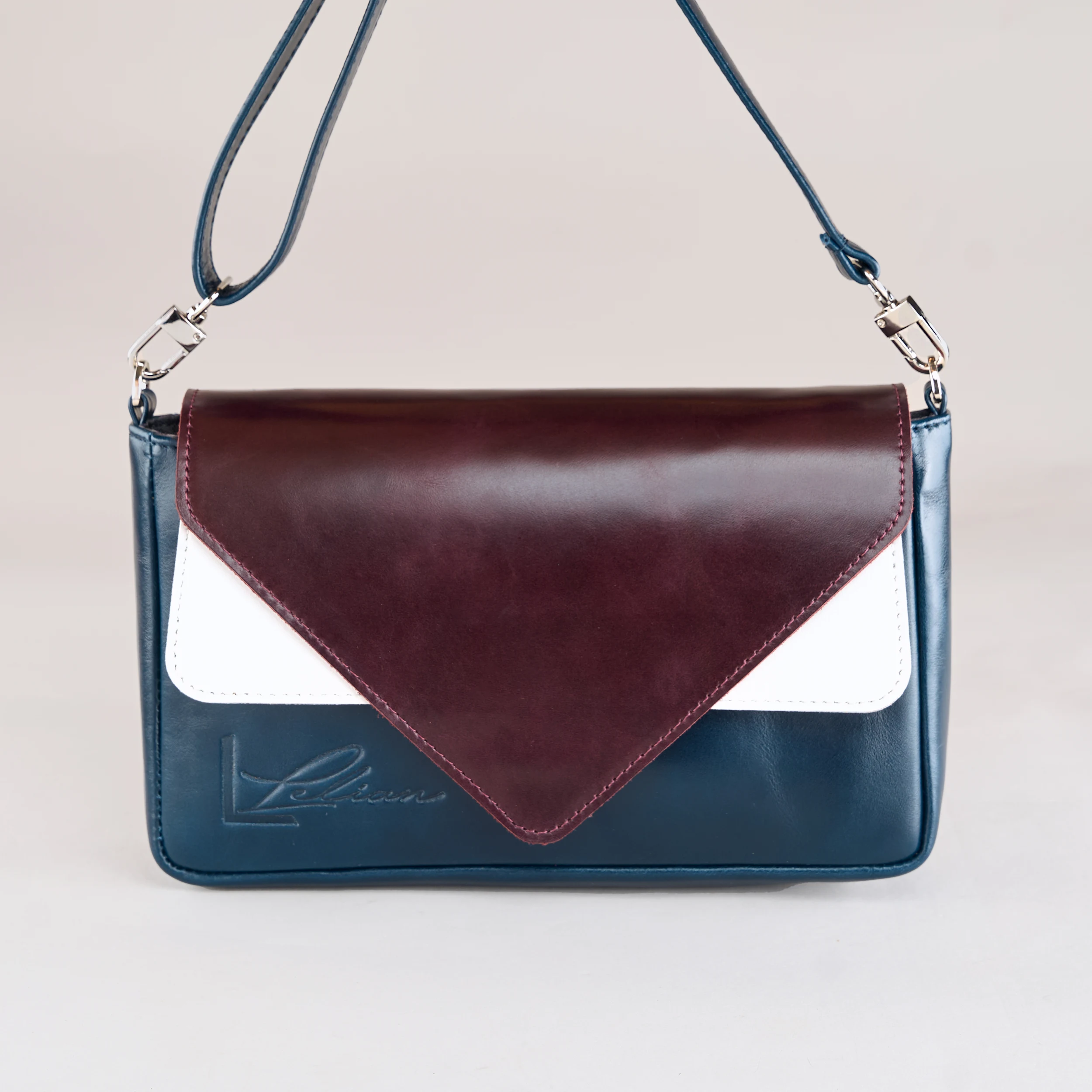 TriTone Flap Bag - Brown