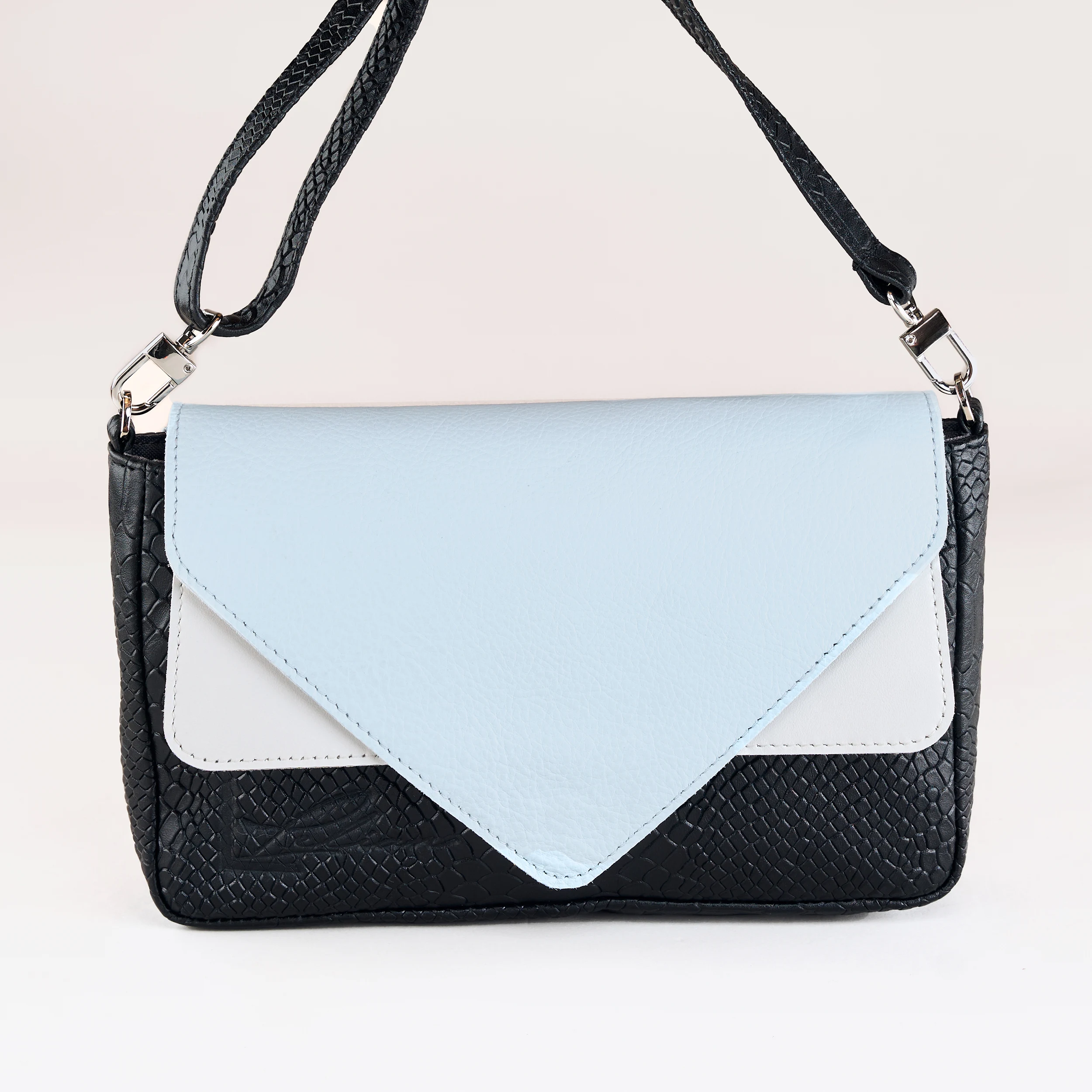TriTone Flap Bag - Blue