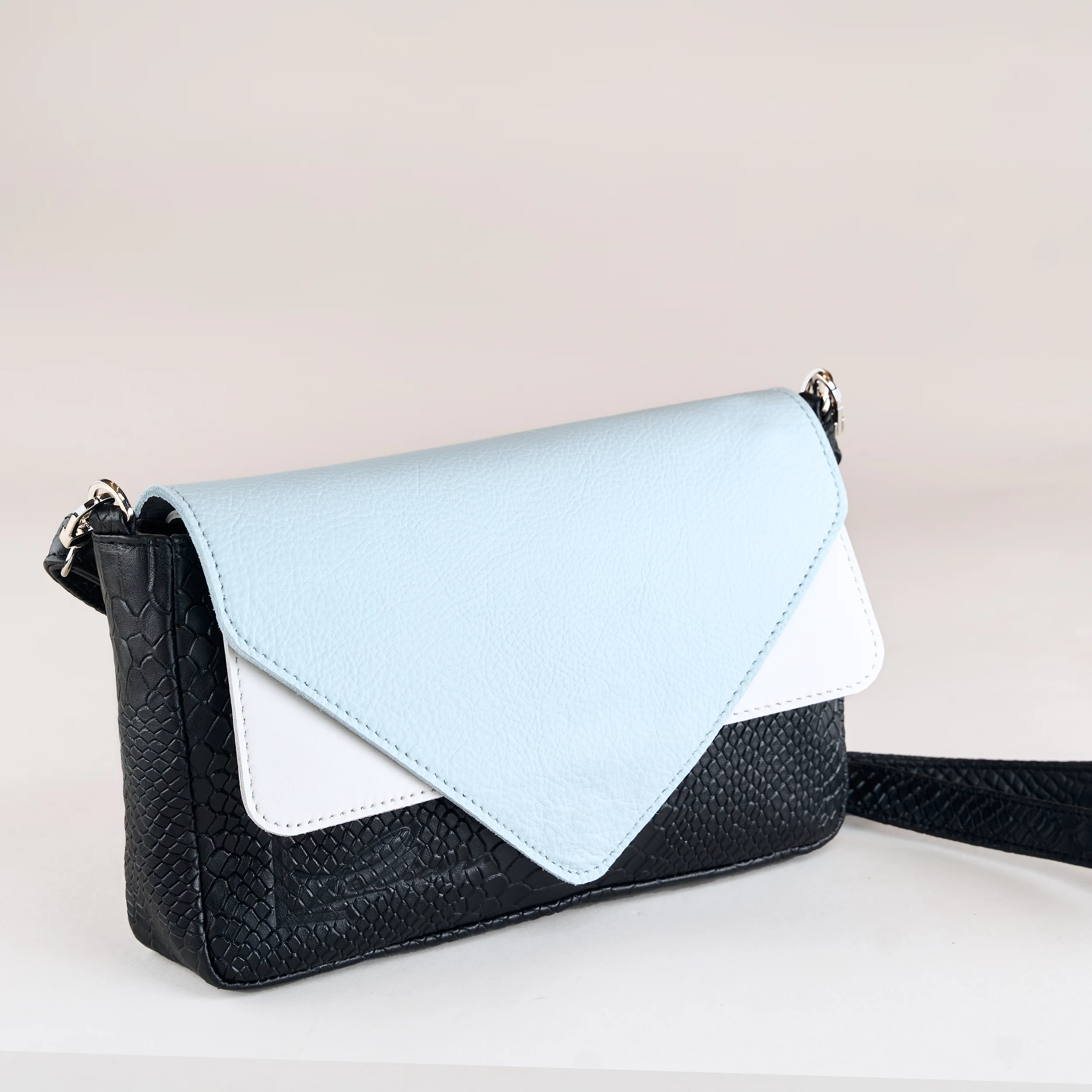 TriTone Flap Bag - Blue