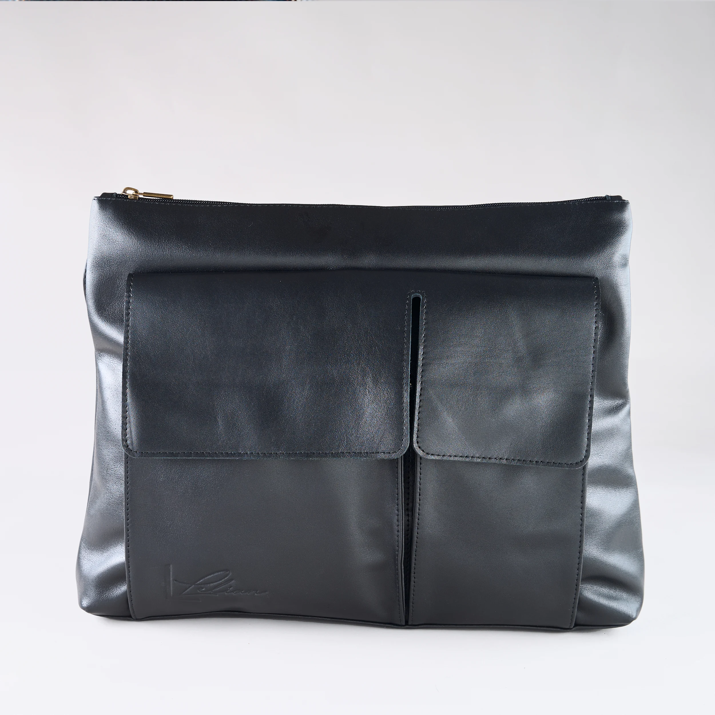 Urban Flap Tote - Black Blue